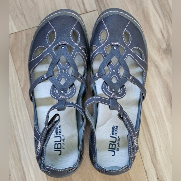 JBU by Jambu Womens  Gray Sandals with Durable Sole and Closed Toe Size 8M - Picture 5 of 11